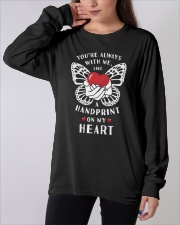 You're Always With Me Like A Handprint On My Heart Long Sleeve Tee apparel-long-sleeve-tee-lifestyle-front-19