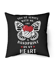 You're Always With Me Like A Handprint On My Heart Indoor Pillow tile