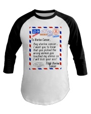 Uterine cancer shirts air mail message endometrial Baseball Tee tile