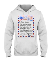 Uterine cancer shirts air mail message endometrial Hooded Sweatshirt tile