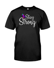 Thyroid cancer leggings stay strong warriors gifts Classic T-Shirt tile