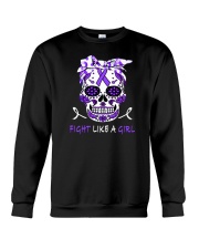 Purple ribbon fight like girl stomach sarcoidosis Crewneck Sweatshirt tile
