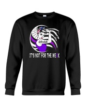 Purple ribbon not for the weak stomach sarcoidosis Crewneck Sweatshirt tile