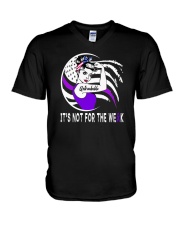 Purple ribbon not for the weak stomach sarcoidosis V-Neck T-Shirt tile