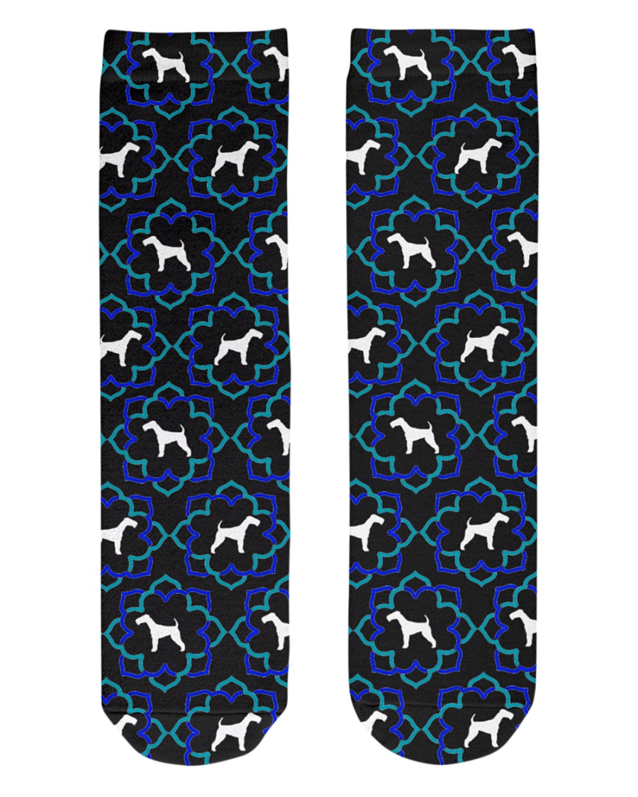 AIREDALE TERRIER LOVERS Crew Length Socks