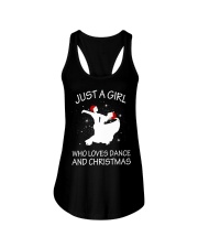 Love Dance and Christmas Ladies Flowy Tank thumbnail