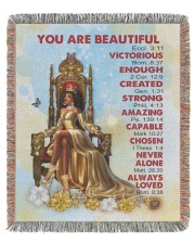 Black Queen You Are Beautiful Victorious 50x60 - Woven Blanket tile