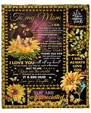 Everything I Am You Helped Me To Be To Daughter Fleece Blanket - 50" x 60" front