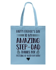 Happy Father's Day to Amazing Step-Dad Tote Bag tile