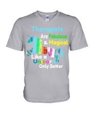 Therapists V-Neck T-Shirt thumbnail