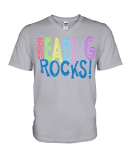 READING-ROCKS V-Neck T-Shirt thumbnail