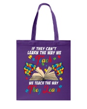 Special Teach Autism Awareness Puzzle Tote Bag tile
