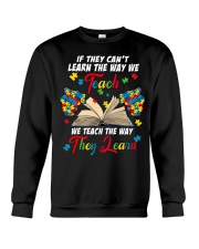 Special Teach Autism Awareness Puzzle Crewneck Sweatshirt tile