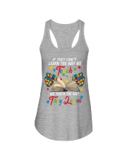 Special Teach Autism Awareness Puzzle Ladies Flowy Tank tile
