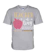 TEACHER OF TINY HUMANS V-Neck T-Shirt thumbnail