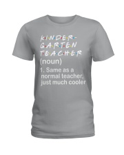 KINDERGARTEN TEACHER - NOUN TEACHER T-SHIRT Ladies T-Shirt thumbnail