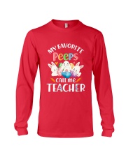 MY FAVORITE PEEPS CALL ME TEACHER Long Sleeve Tee thumbnail