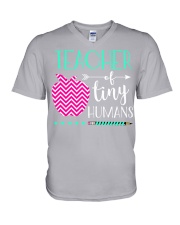 TEACHER OF TINY HUMANS V-Neck T-Shirt thumbnail