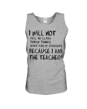 BECAUSE I AM THE TEACHER MUG Unisex Tank thumbnail