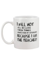 BECAUSE I AM THE TEACHER MUG Mug back