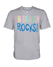 KINDERGARTEN-ROCKS V-Neck T-Shirt thumbnail
