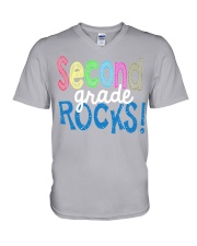 SECOND-GRADE-ROCKS V-Neck T-Shirt thumbnail