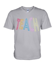 teach V-Neck T-Shirt thumbnail