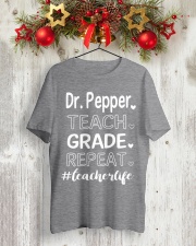 DR PEPPER TEACH GRADE REPEAT Classic T-Shirt lifestyle-holiday-crewneck-front-2