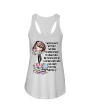 I Wasn't Born To Just Teach School Ladies Flowy Tank tile
