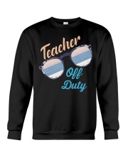 Teacher Off Duty Sunglasses Beach Sunset Crewneck Sweatshirt tile