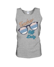 Teacher Off Duty Sunglasses Beach Sunset Unisex Tank tile