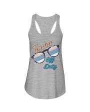 Teacher Off Duty Sunglasses Beach Sunset Ladies Flowy Tank tile
