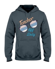 Teacher Off Duty Sunglasses Beach Sunset Hooded Sweatshirt tile