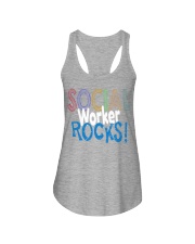 SOCIAL-WORKER-ROCKS Ladies Flowy Tank thumbnail
