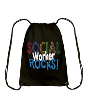 SOCIAL-WORKER-ROCKS Drawstring Bag thumbnail