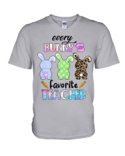 Happy Easter Every Bunny Is Favorite Teacher V-Neck T-Shirt tile