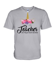 TEACHER LIKE A REGULAR TEACHER BUT BETTER V-Neck T-Shirt thumbnail
