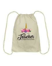 TEACHER LIKE A REGULAR TEACHER BUT BETTER Drawstring Bag thumbnail