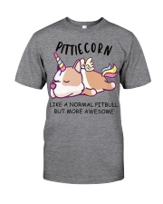 Pittiecorn - Like Normal Pitbull But More Awesome Classic T-Shirt tile