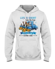 Life Is Short - Take The Trip - Buy The Cow - Eat The Cake Hooded Sweatshirt tile