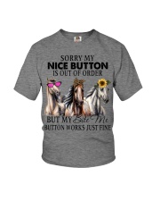 Sorry My Nice Button Is Out Of Order Youth T-Shirt tile