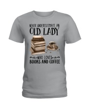 An Old Lady Who Loves Books And Coffee Ladies T-Shirt front