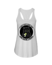 I Like Cats And Gin And Maybe 3 People Ladies Flowy Tank tile
