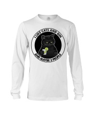 I Like Cats And Gin And Maybe 3 People Long Sleeve Tee tile