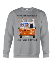 On A Dark Desert Highway Cool Wind In My Hair Crewneck Sweatshirt tile