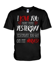 I Love You More Than Yesterday V-Neck T-Shirt tile
