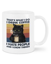 I Drink Coffee - I Hate People And I Know Things Mugs tile