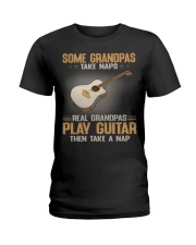 Some Grandpas Take Naps - Real Grandpas Play Guitar - Then Take A Nap Ladies T-Shirt tile