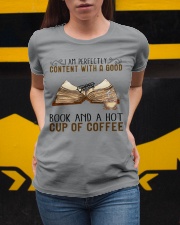 I Am Perfectly Content With A Good Book And Coffee Ladies T-Shirt apparel-ladies-t-shirt-lifestyle-04