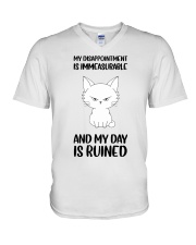 My Disappointment Is Immeasurable And My Day Is Ruined V-Neck T-Shirt tile
